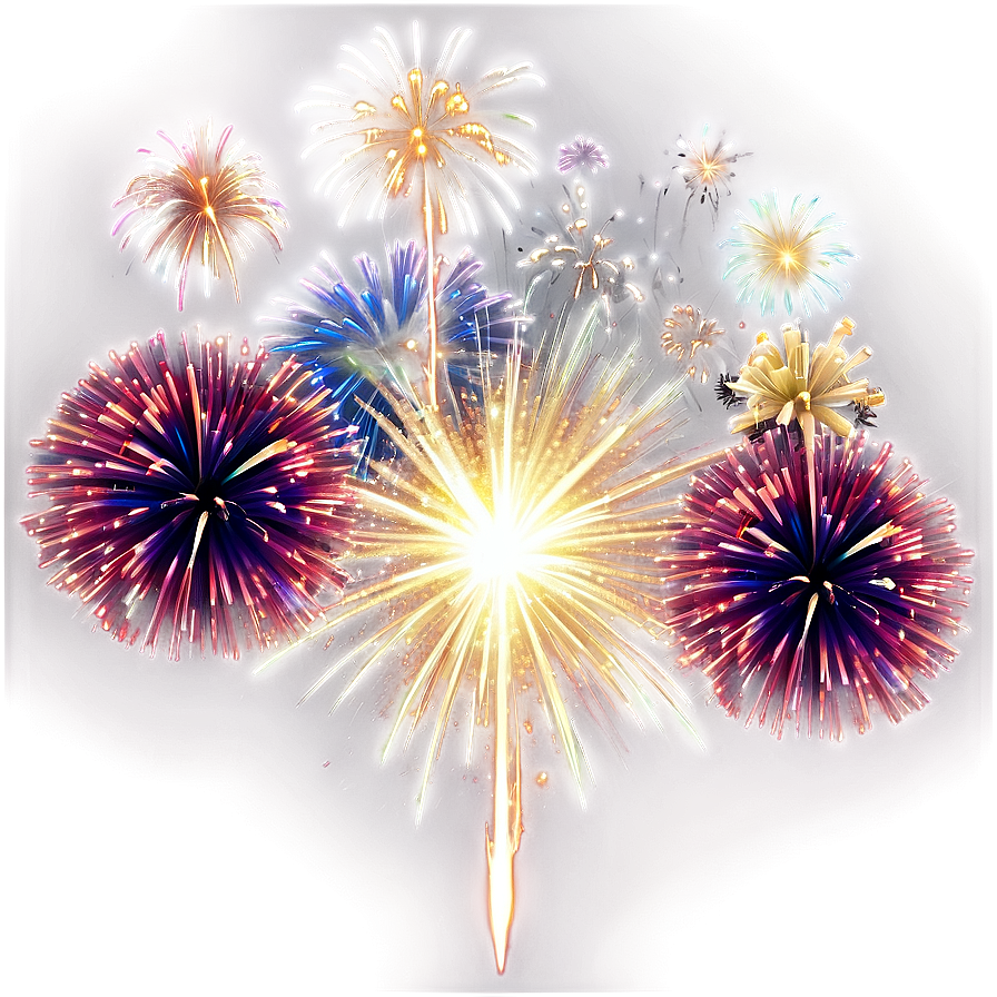 Sparkling Fireworks Png 05212024 PNG image
