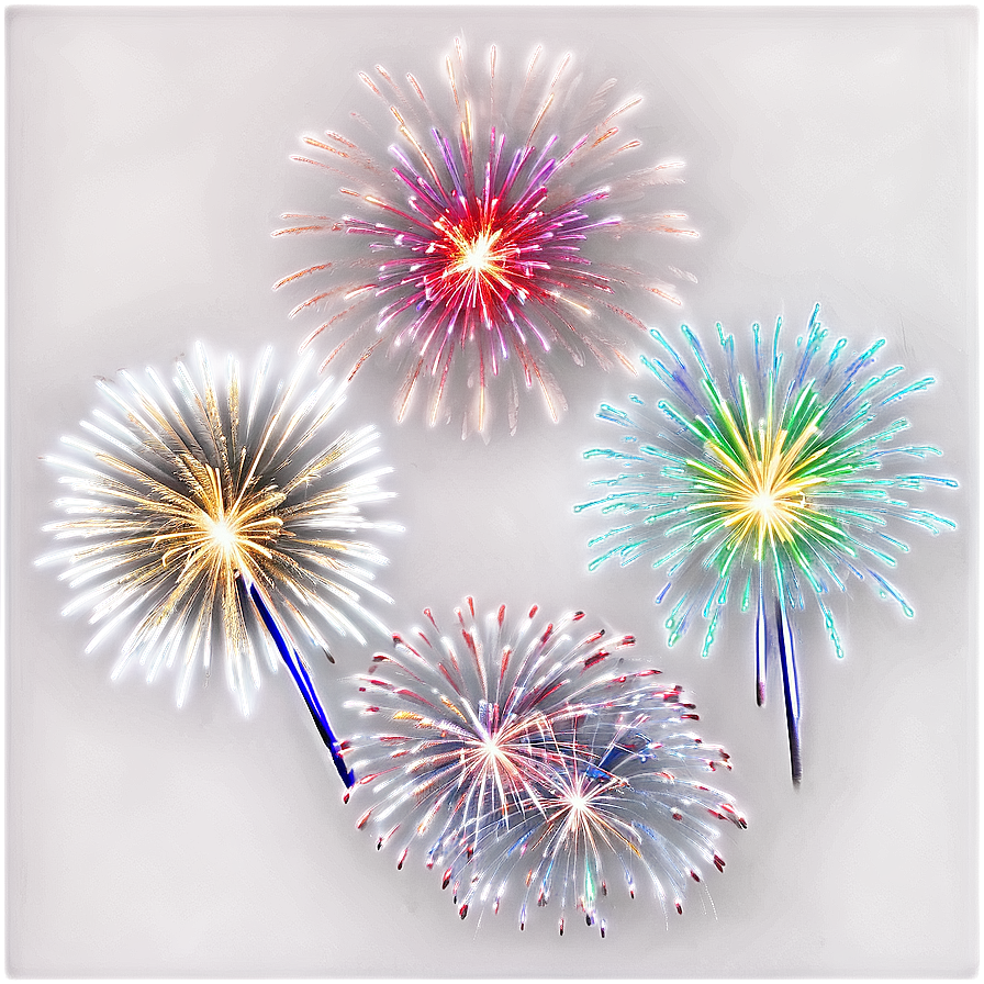 Sparkling Fireworks Png Iul PNG image