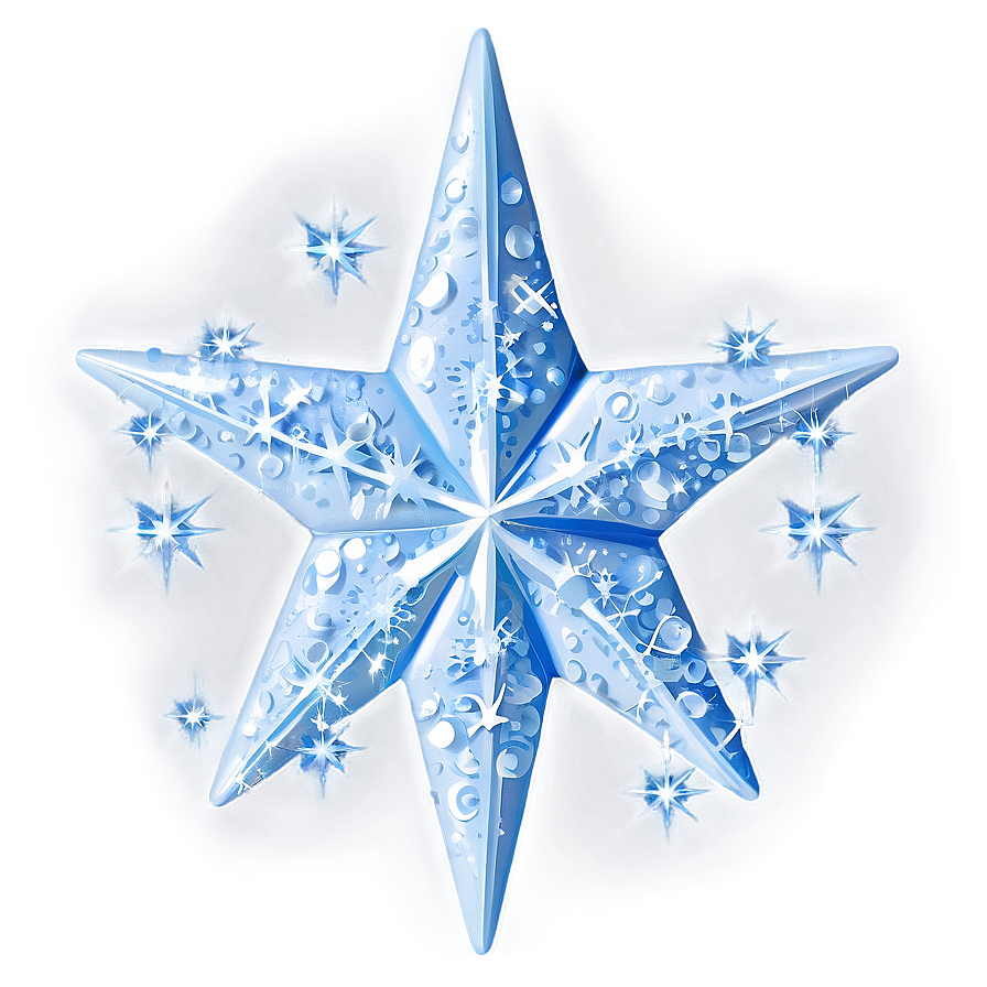 Sparkling Frosty Star Png Khi96 PNG image