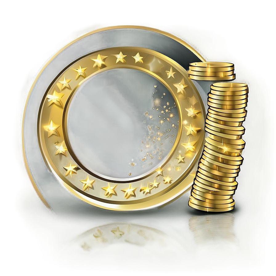 Sparkling Gold Coin Png 05032024 PNG image