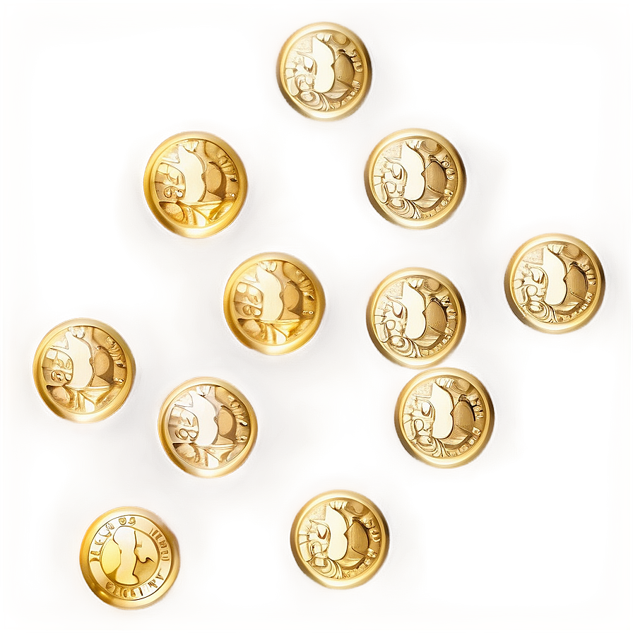 Sparkling Gold Coin Png Dec PNG image