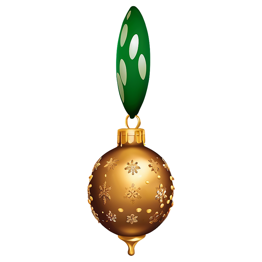 Sparkling Gold Xmas Ornament Png Xhp37 PNG image