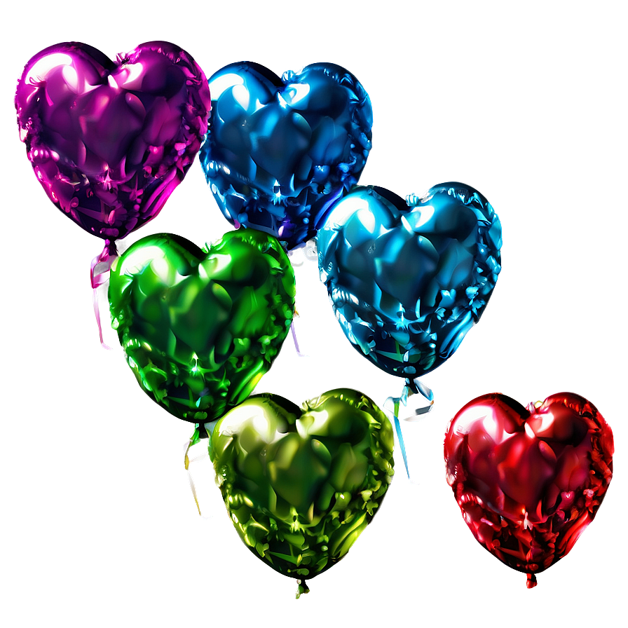 Sparkling Heart Balloon Png 06212024 PNG image