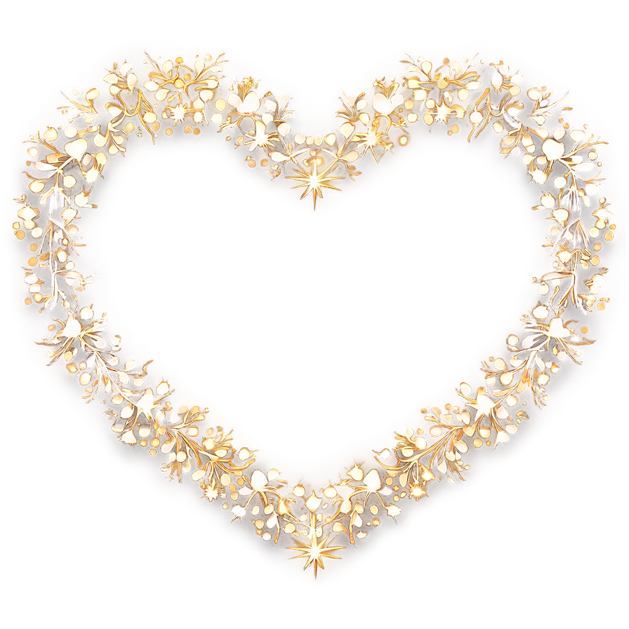 Sparkling Heart Outline Png Umm55 PNG image