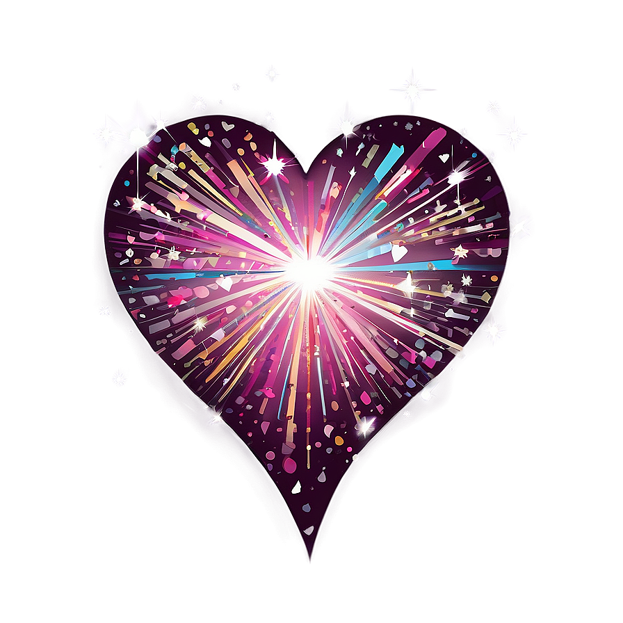 Sparkling Heart Vector Png 06132024 PNG image