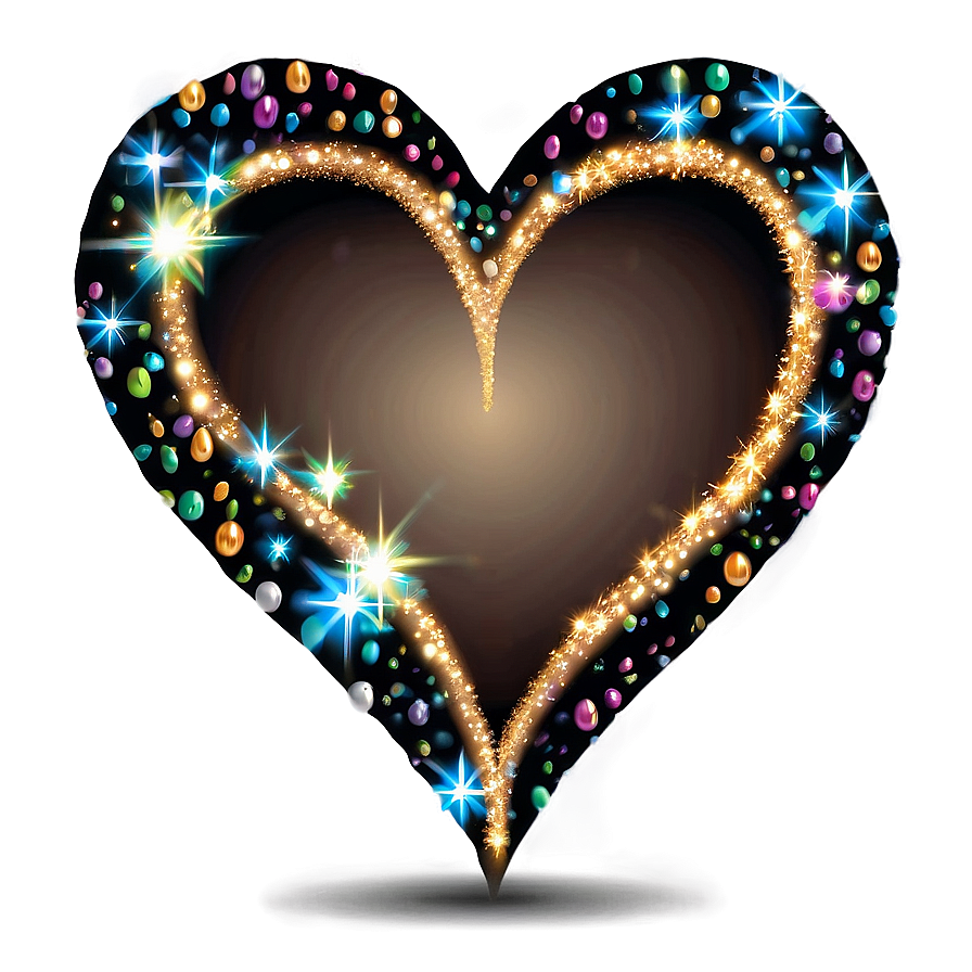 Sparkling Heart Vector Png 22 PNG image