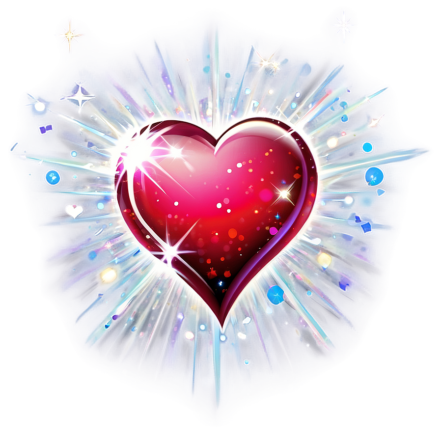 Sparkling Heart Vector Png Dar2 PNG image