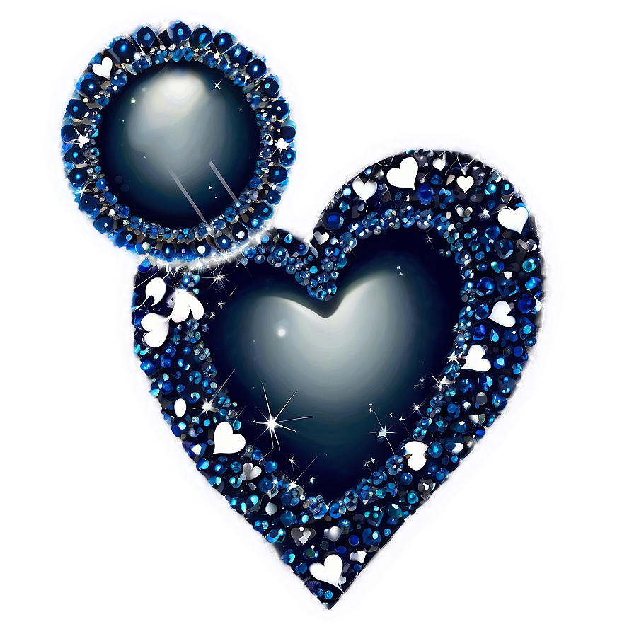 Sparkling Hearts Png 05032024 PNG image