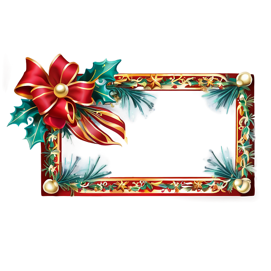 Sparkling Holiday Border Png Ynl PNG image