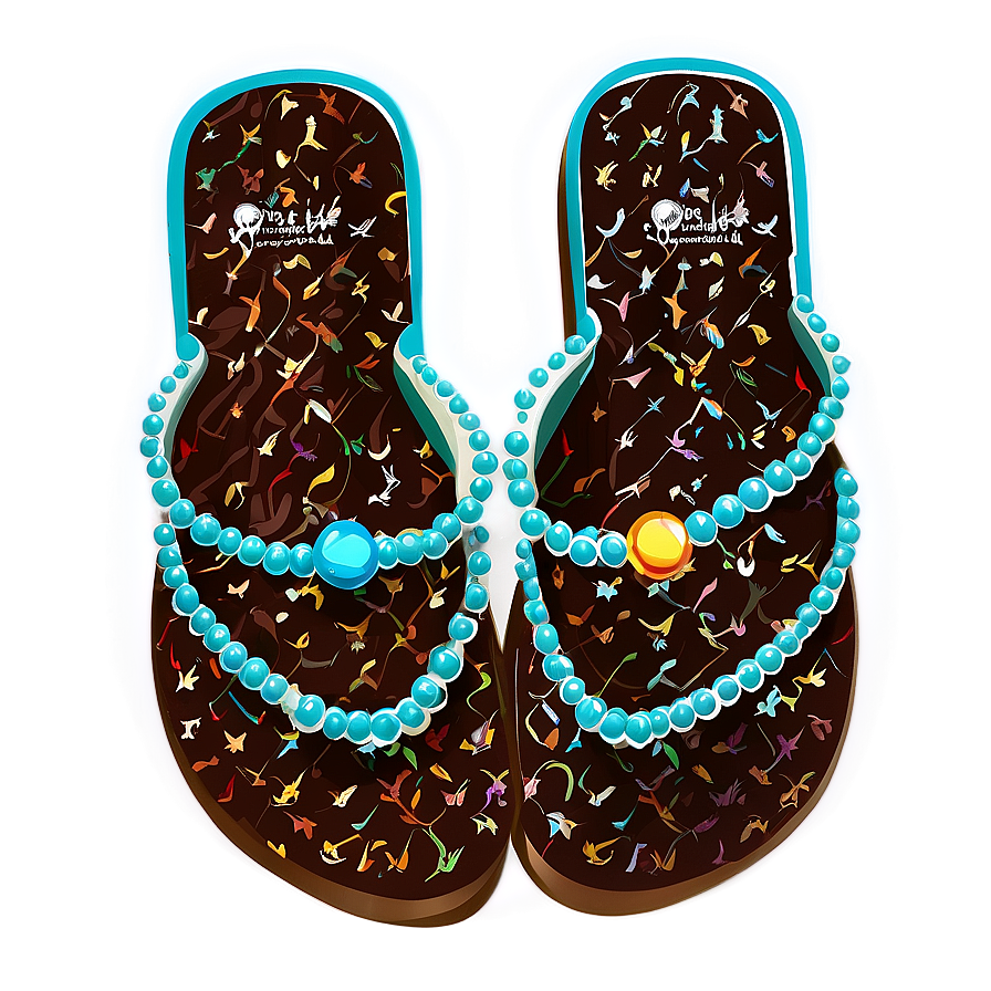 Sparkling Jewel Flip Flop Png Ujf39 PNG image