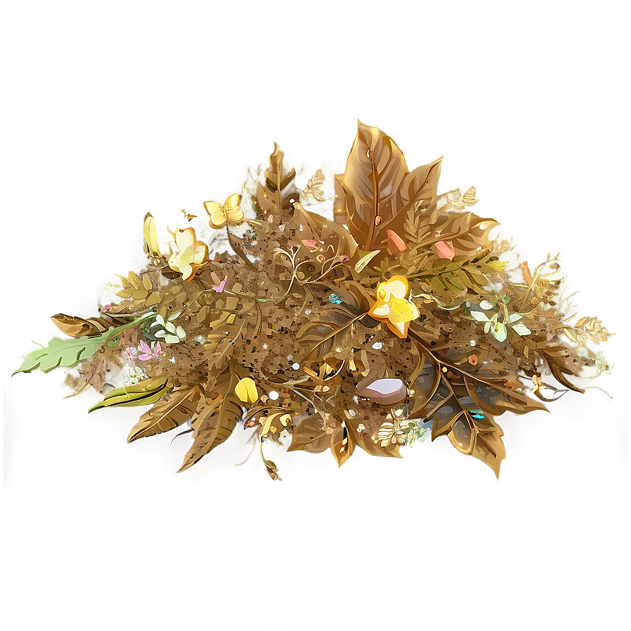 Sparkling Leaf Pile Png 57 PNG image