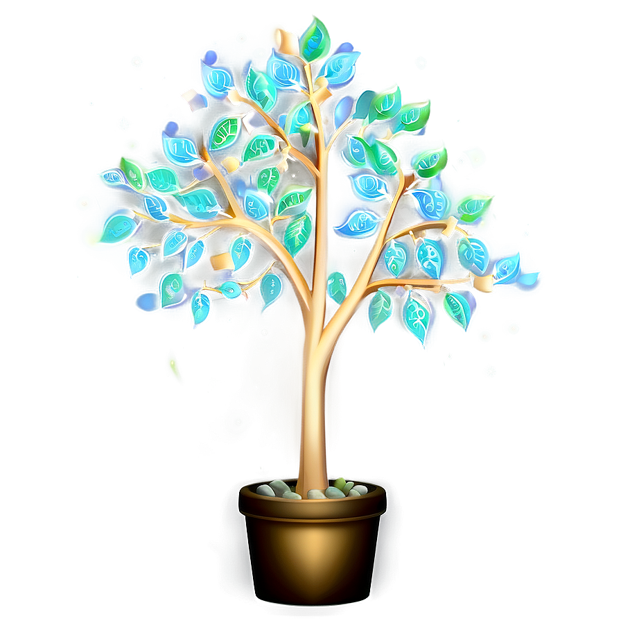 Sparkling Money Tree Png 06272024 PNG image