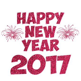 Sparkling New Year2017 Celebration PNG image