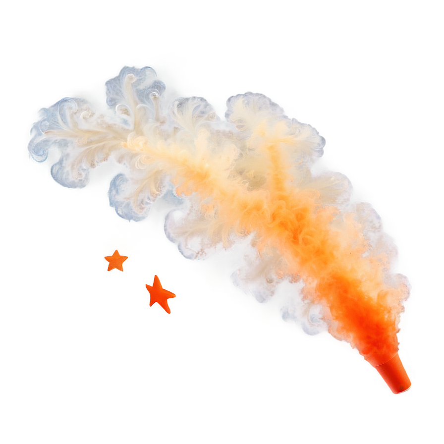 Sparkling Orange Smoke Dream Png Fmu PNG image