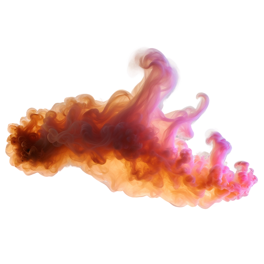 Sparkling Orange Smoke Dream Png Iuk94 PNG image