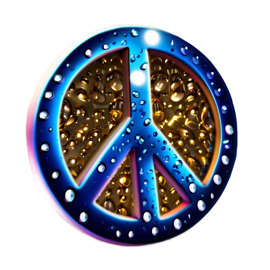 Sparkling Peace Sign Png 05252024 PNG image