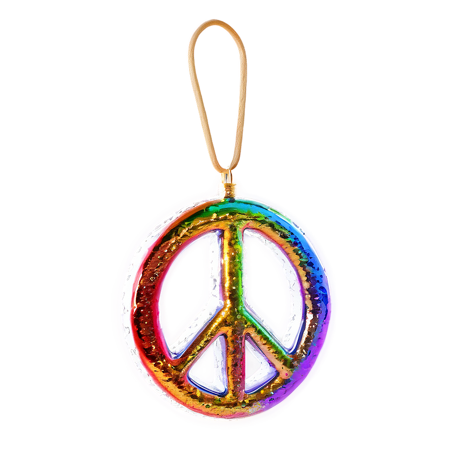 Sparkling Peace Sign Png 05252024 PNG image