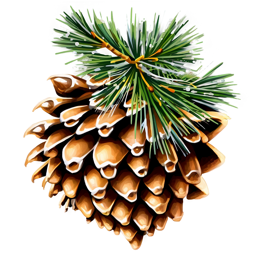 Sparkling Pine Cone Png Ulh PNG image