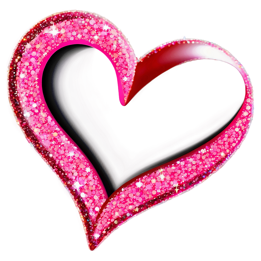 Sparkling Pink Heart Picture Png 05232024 PNG image