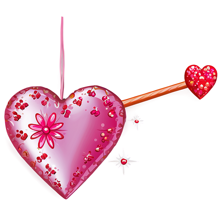 Sparkling Pink Heart Picture Png Eyd PNG image
