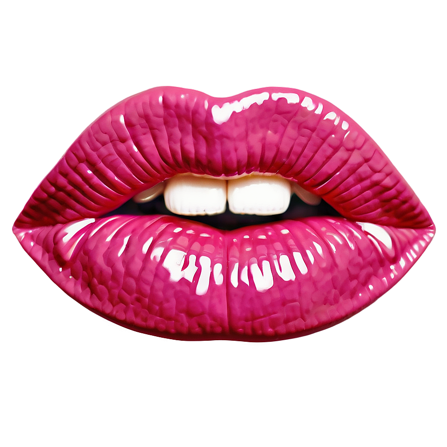 Sparkling Pink Lips Png 06212024 PNG image