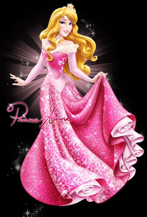 Sparkling Princess Aurora PNG image