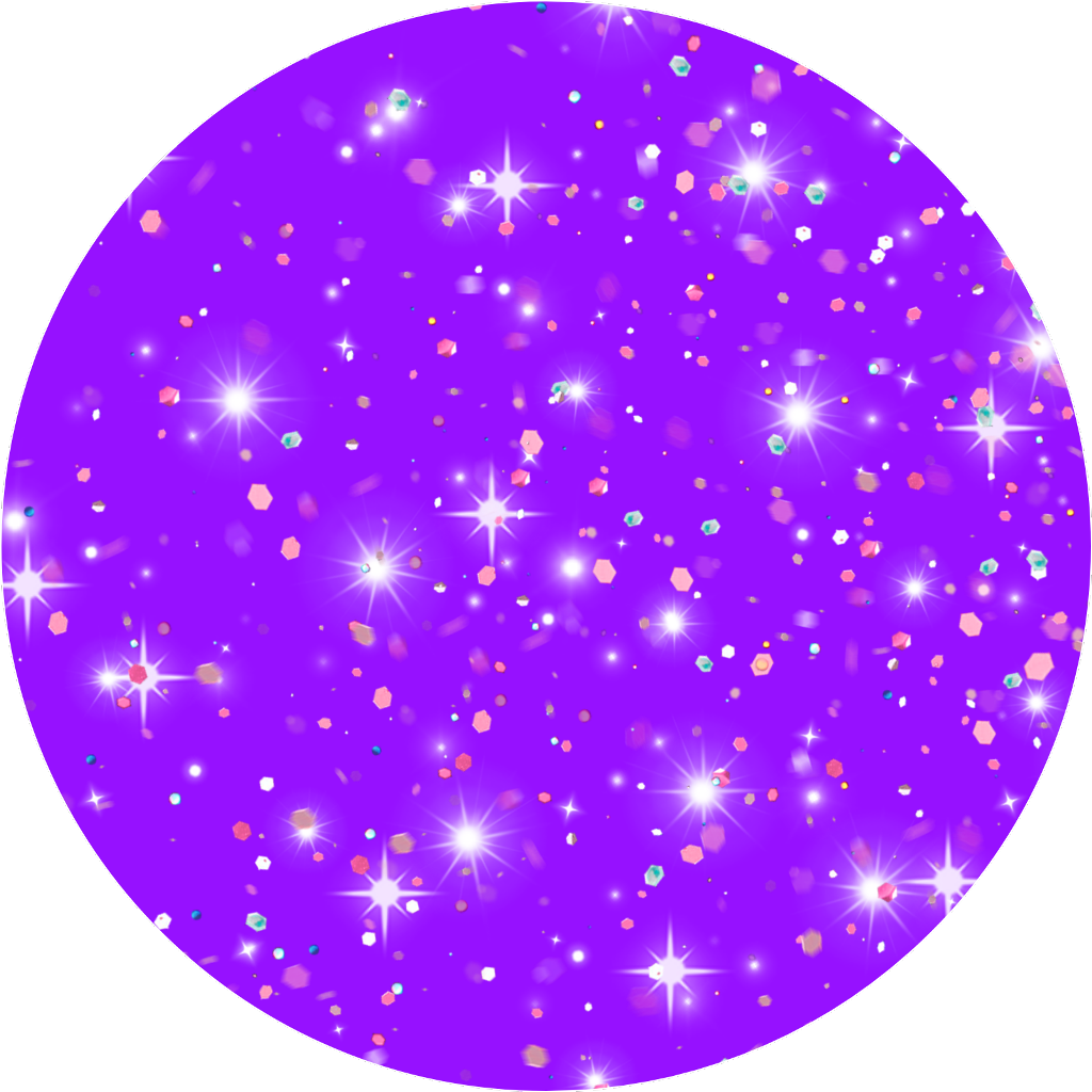 Sparkling Purple Galaxy Circle PNG image