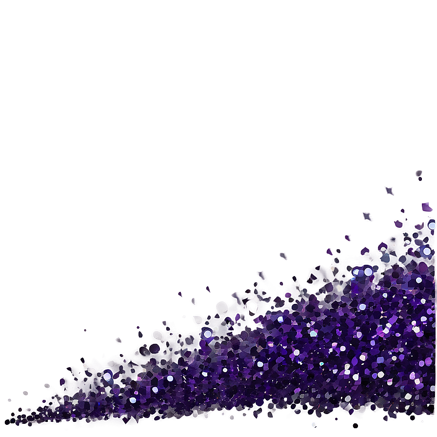 Sparkling Purple Glitter Border Png 64 PNG image