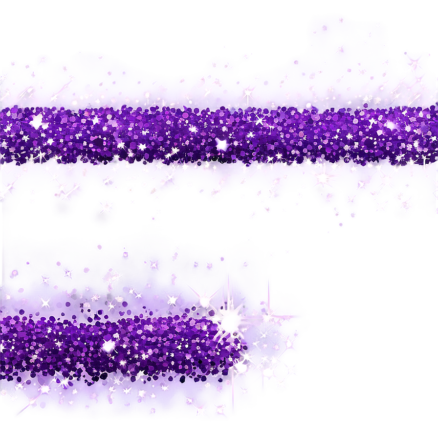 Sparkling Purple Glitter Border Png Qch11 PNG image