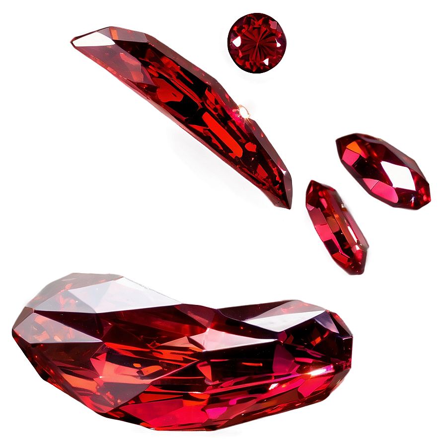 Sparkling Red Crystal Png Mec19 PNG image