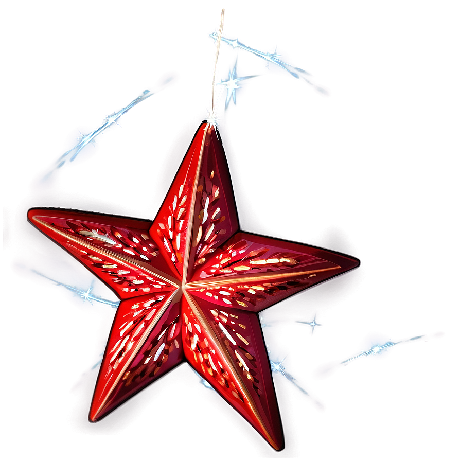 Sparkling Red Star Png Xhc PNG image