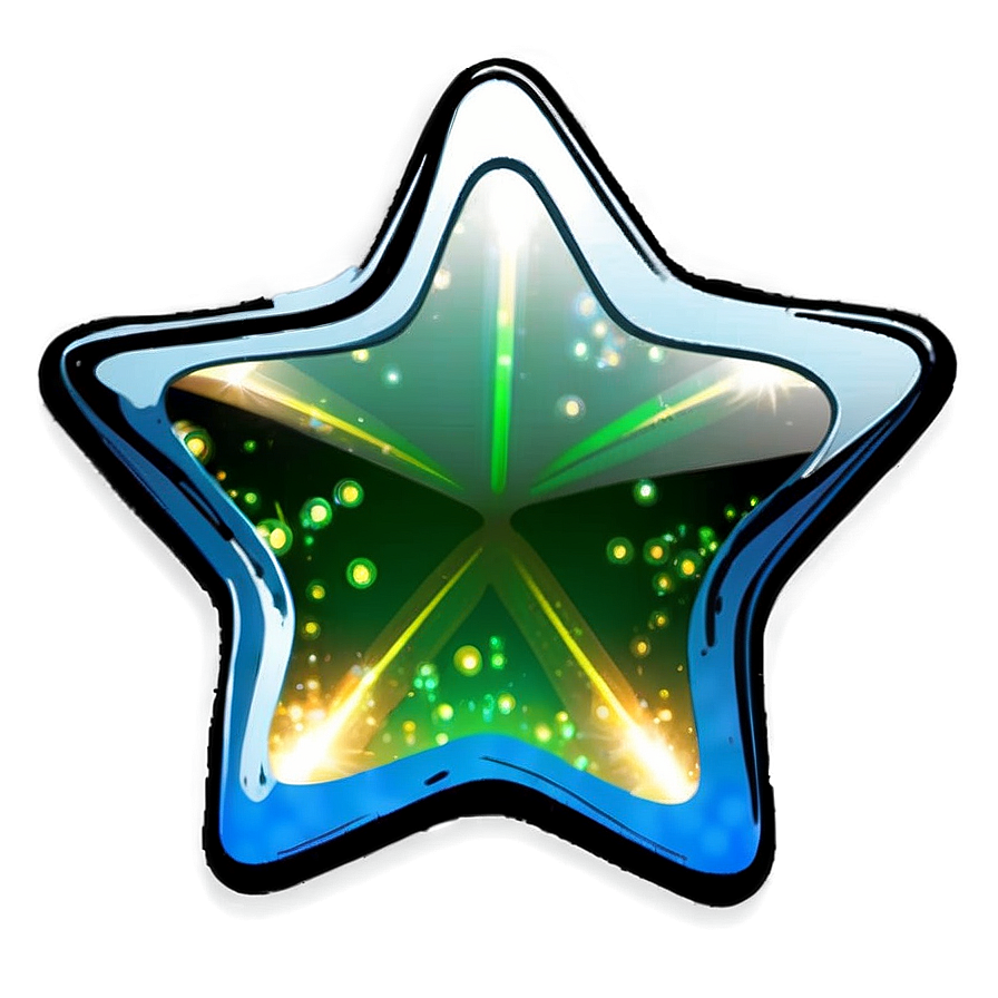 Sparkling Rounded Star Png 9 PNG image