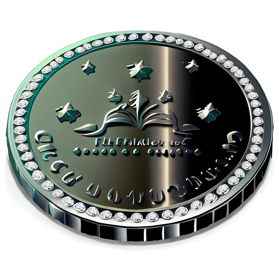 Sparkling Silver Coin Drawing Png 06272024 PNG image