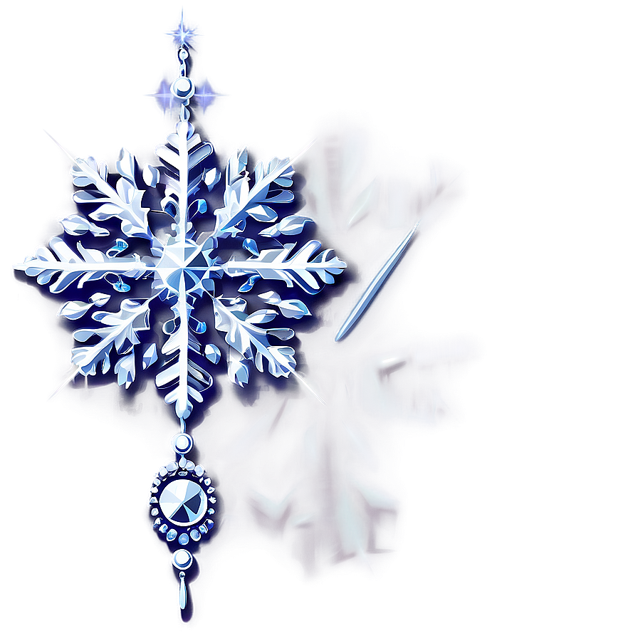 Sparkling Snowflake Decoration Png Mhp60 PNG image