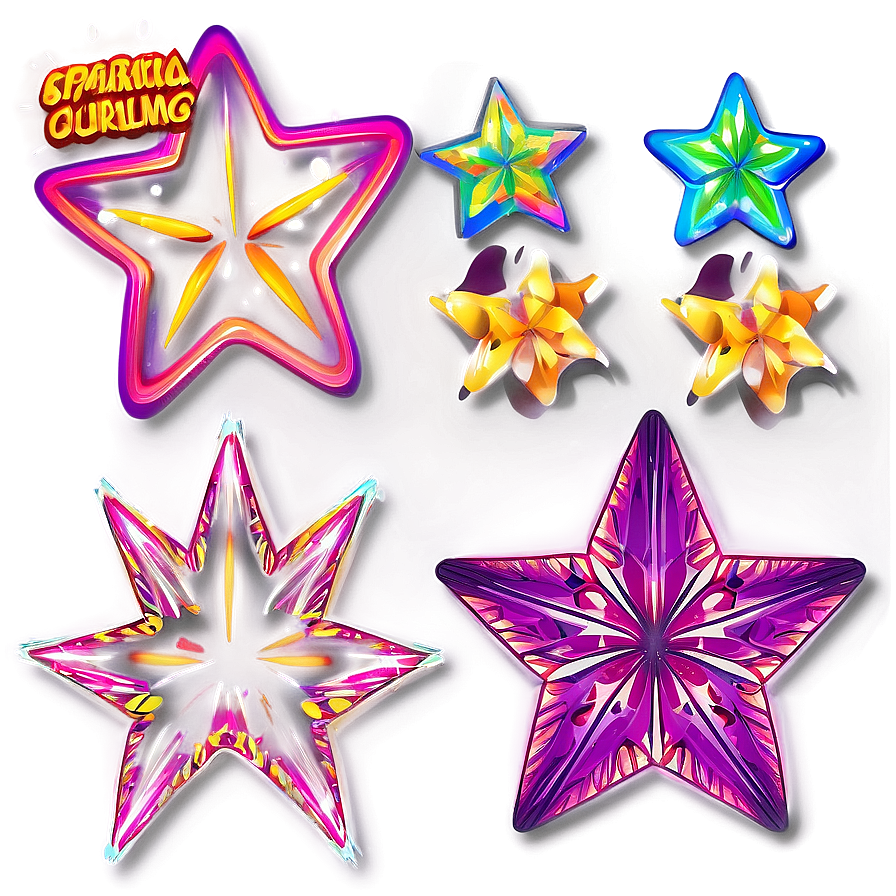 Sparkling Star Outline Png 05252024 PNG image