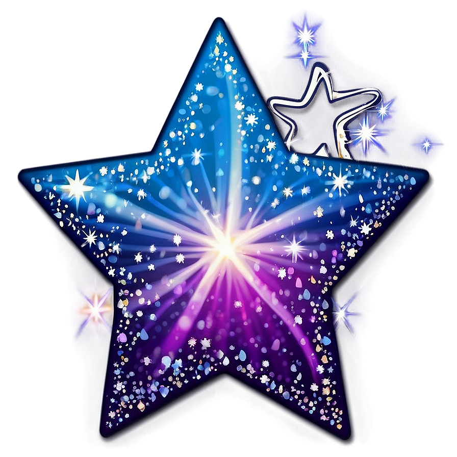 Sparkling Star Sticker Png 06132024 PNG image