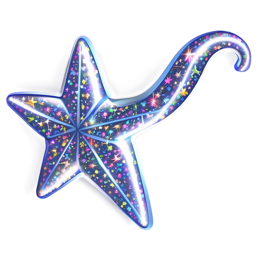 Sparkling Star Sticker Png 06132024 PNG image