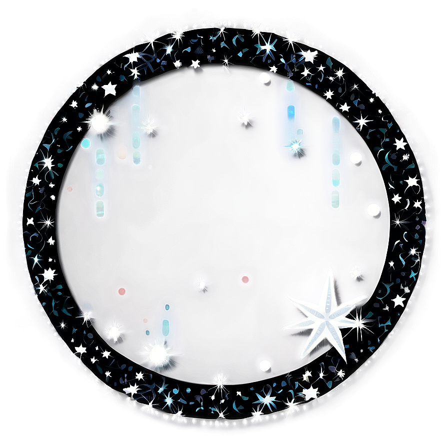 Sparkling Stars Circle Png Efp39 PNG image