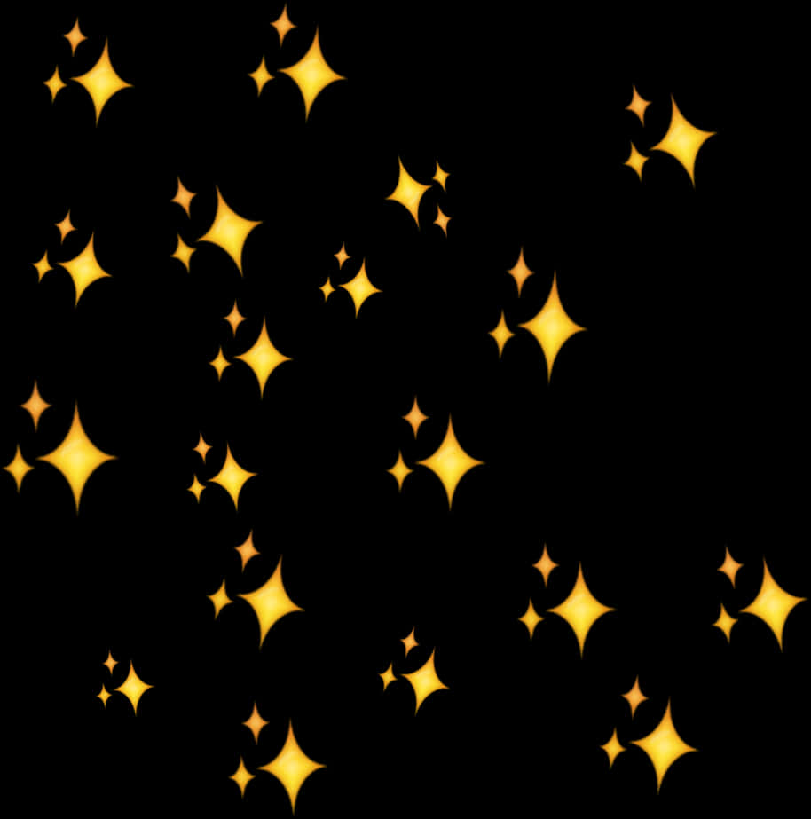 Sparkling Stars Pattern PNG image