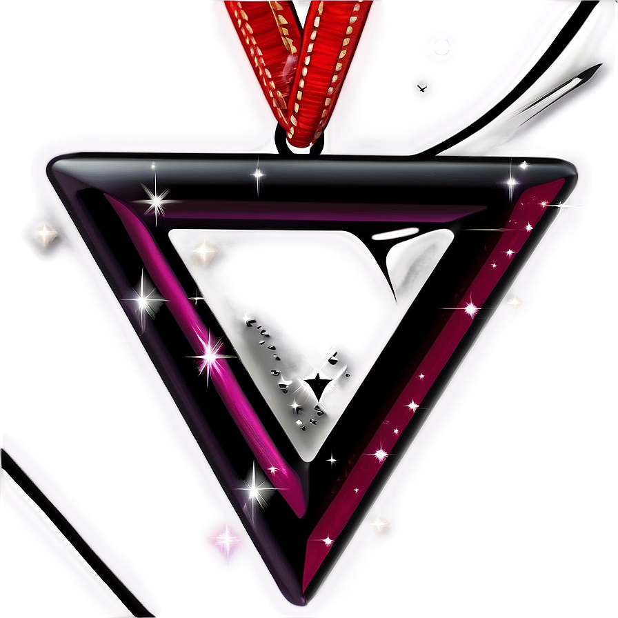 Sparkling Triangle Decoration Png Eas PNG image