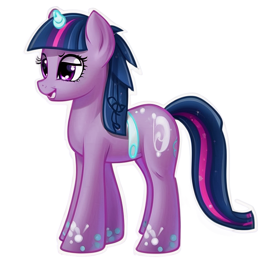 Sparkling Twilight Pony Png Gvr PNG image