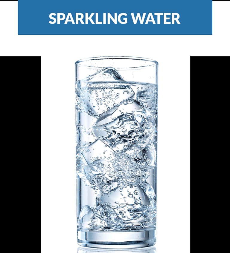 Sparkling Water Glass PNG image