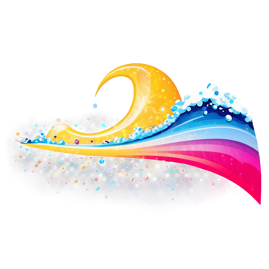 Sparkling Wave Emoji Png 66 PNG image