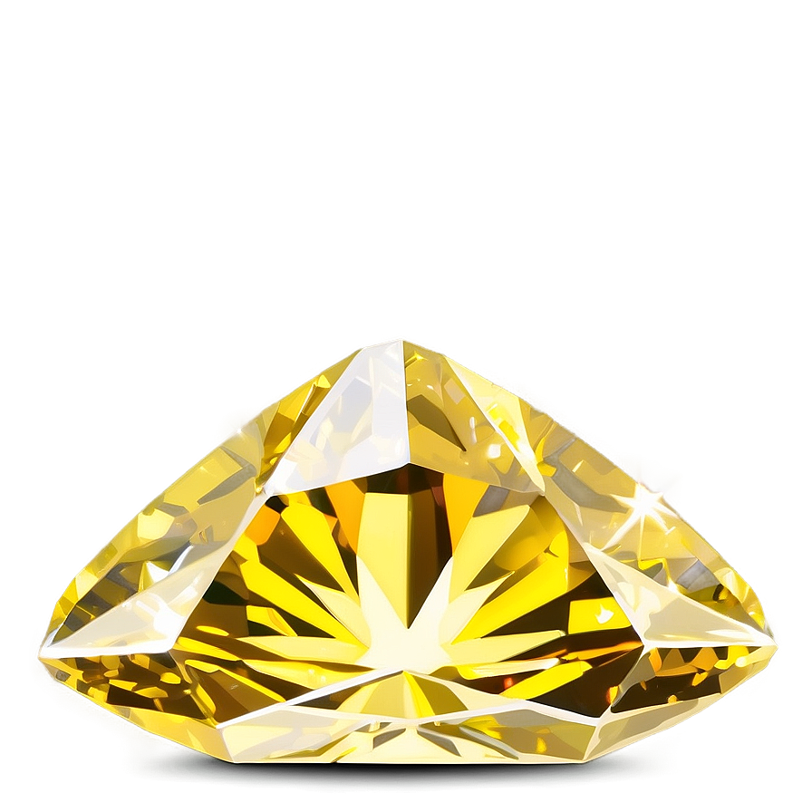 Sparkling Yellow Diamond Clipart Png Qsk PNG image