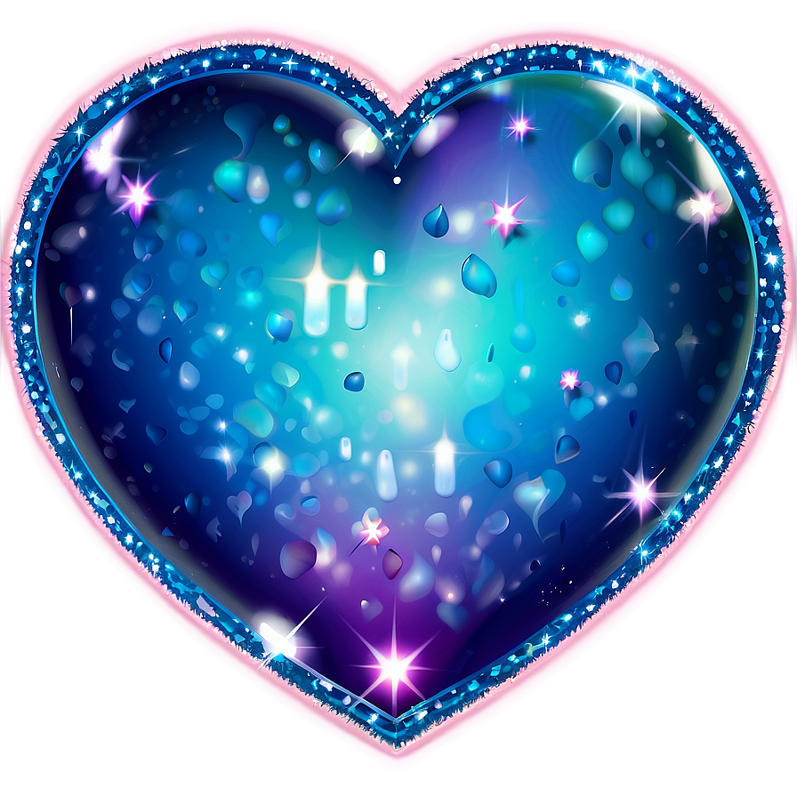 Sparkly Heart Clipart Fantasy Png 05252024 PNG image