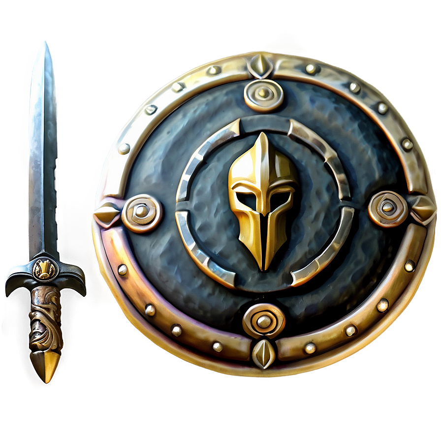 Spartan Sword And Shield Png Yvu PNG image