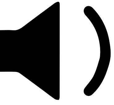 Speaker Volume Icon Blackand White PNG image