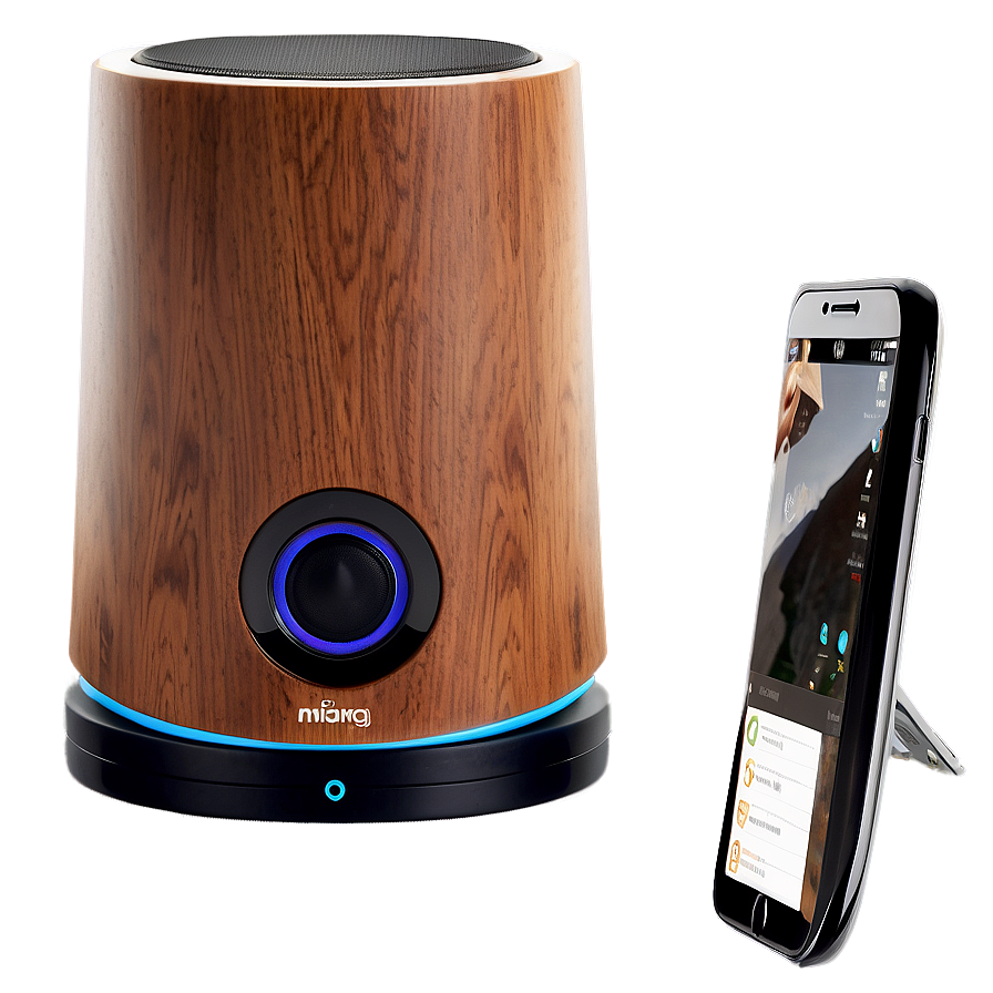 Speaker With Smartphone Dock Png Qwv56 PNG image