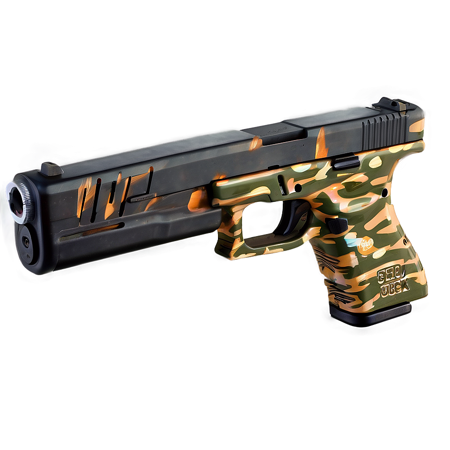 Special Edition Glock Firearm Png Yib29 PNG image