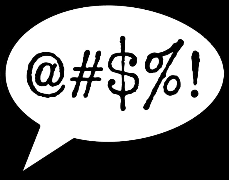 Speech Bubble Expletive Symbols PNG image